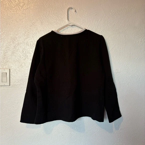 Embroidered Halloween Black Women's Vintage Sweater - Picture 2 of 7